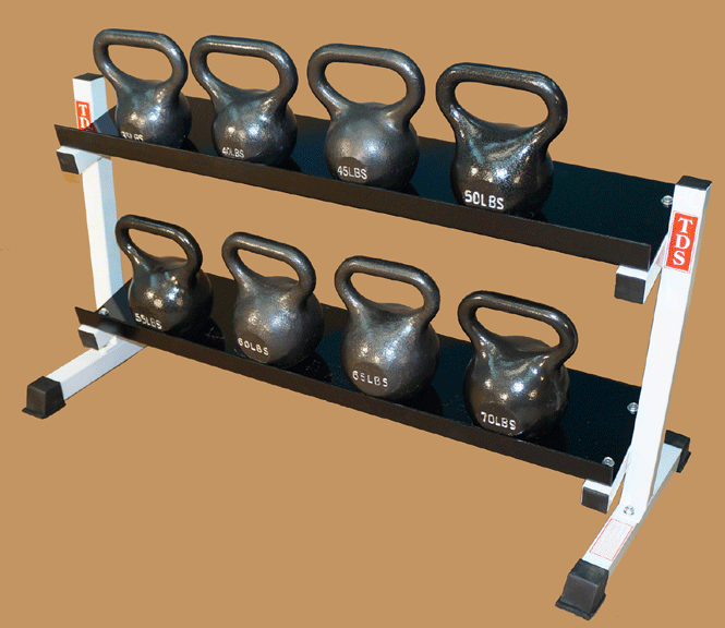 48" COMBO RACK FOR KETTLEBELLS & HEX DUMBELLS